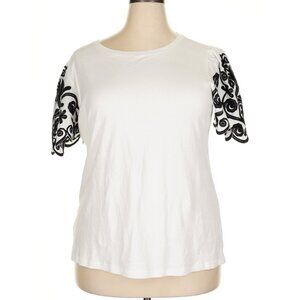 Ann Taylor Short Sleeve Top Extra Soft 100% Cotton NEW